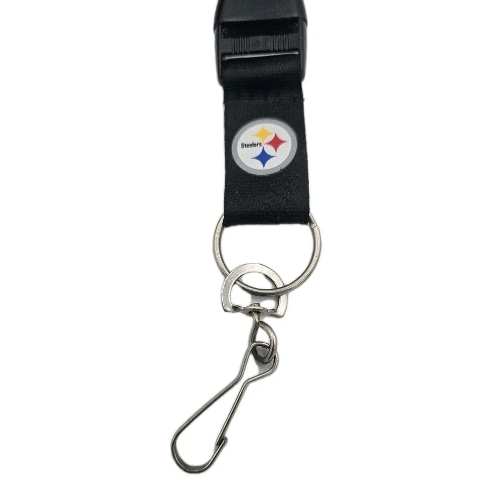 Pittsburg Steelers Gametime NFL Series Detachable Black and Yellow Lanyard